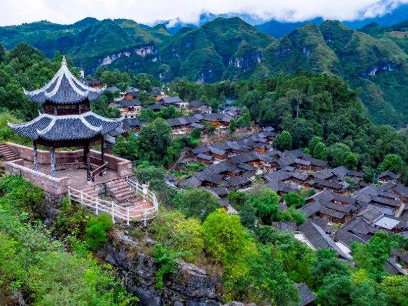 楼上古寨风光